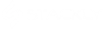 Stackly logo in white